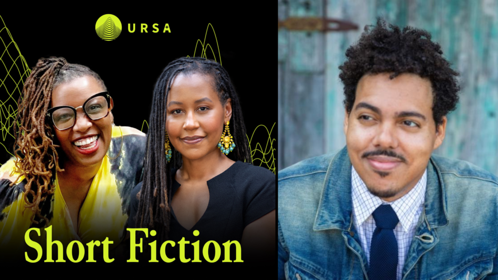 Ursa Short Fiction cover art and Jonathan Escoffery photo